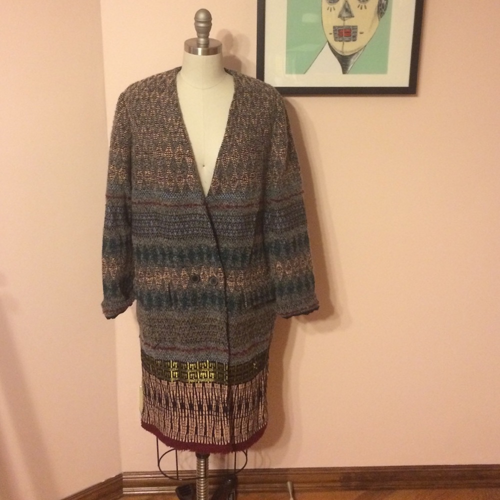 Zara light weight blanket coat